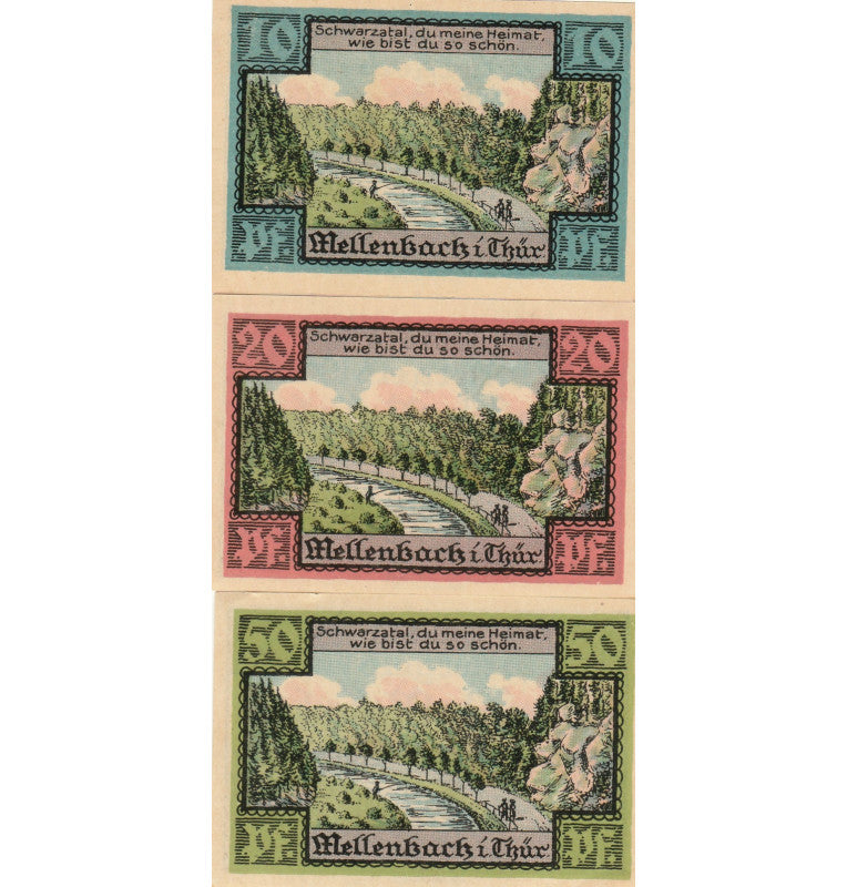 Mellenbardi Set 3 Notgelds