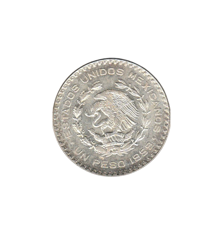 Mexico 1 Peso 1958-1967 KM 459 NO UNC