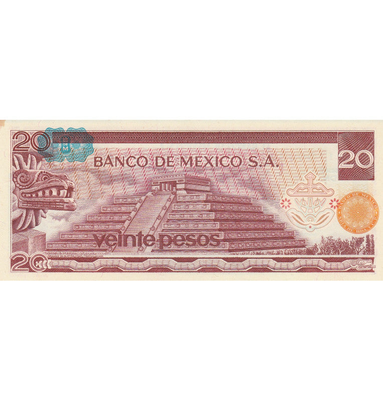 México 20 Pesos 1977 Pick 64 Contiene manchas
