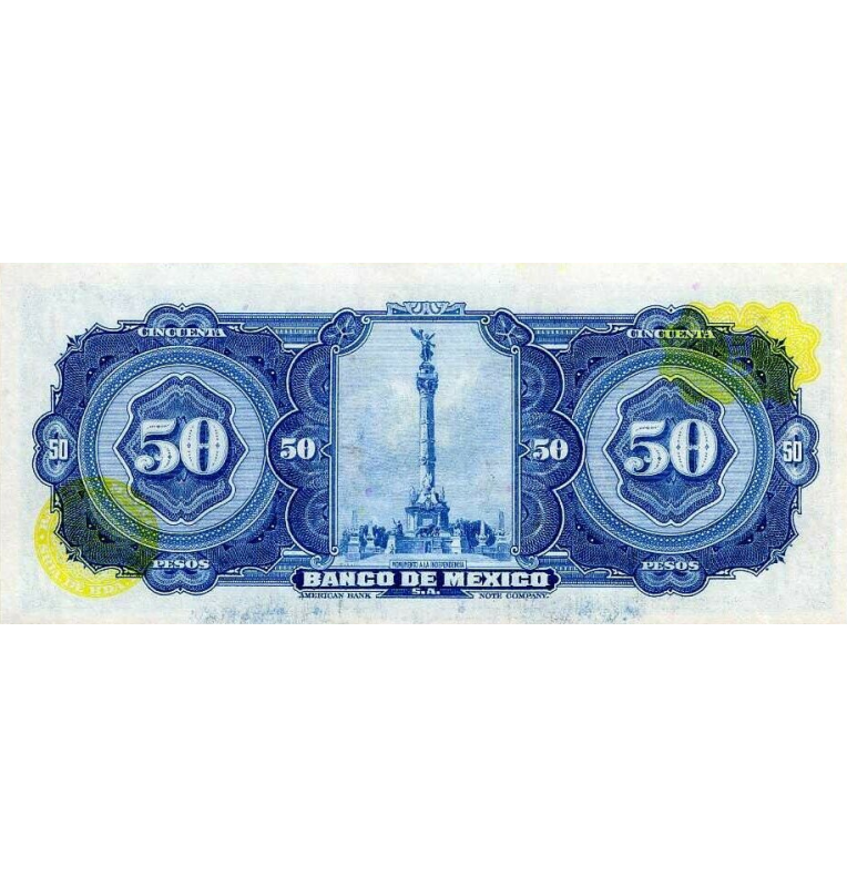 Mexico 50 Pesos 1972 Pick 49u