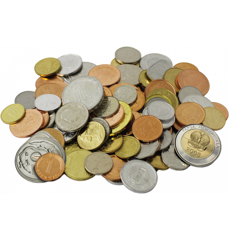 Mix different countries of the world 1 kilo of assorted world coins Year KM diff.