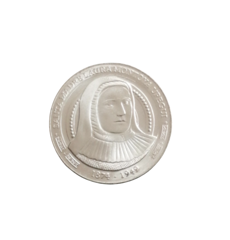 5,000 Pesos 2017 Coin - Commemorative of the Holy Mother Laura Montoya Upegui NO UNC