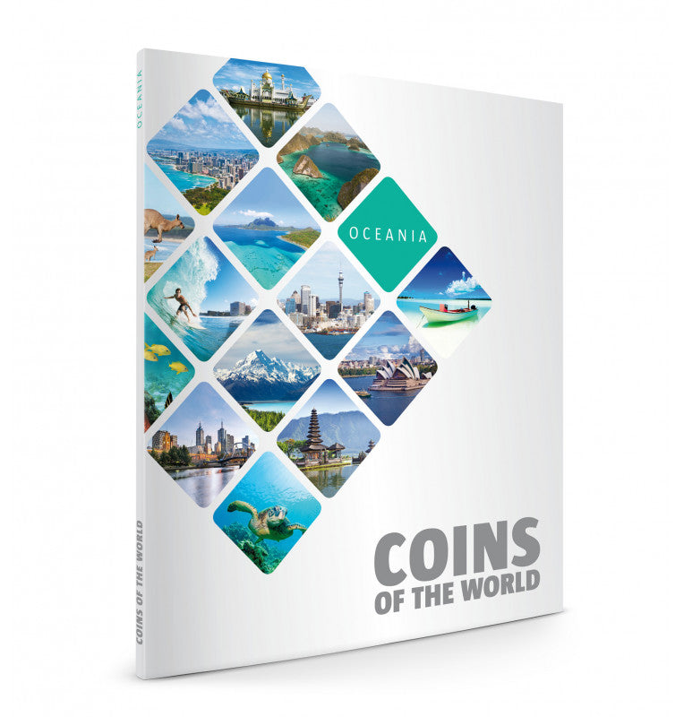 World coins complete folder collection maps 5 continents Year 1945-2016