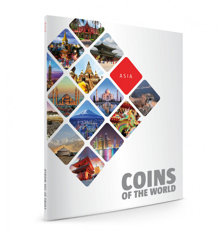 World coins complete folder collection maps 5 continents Year 1945-2016