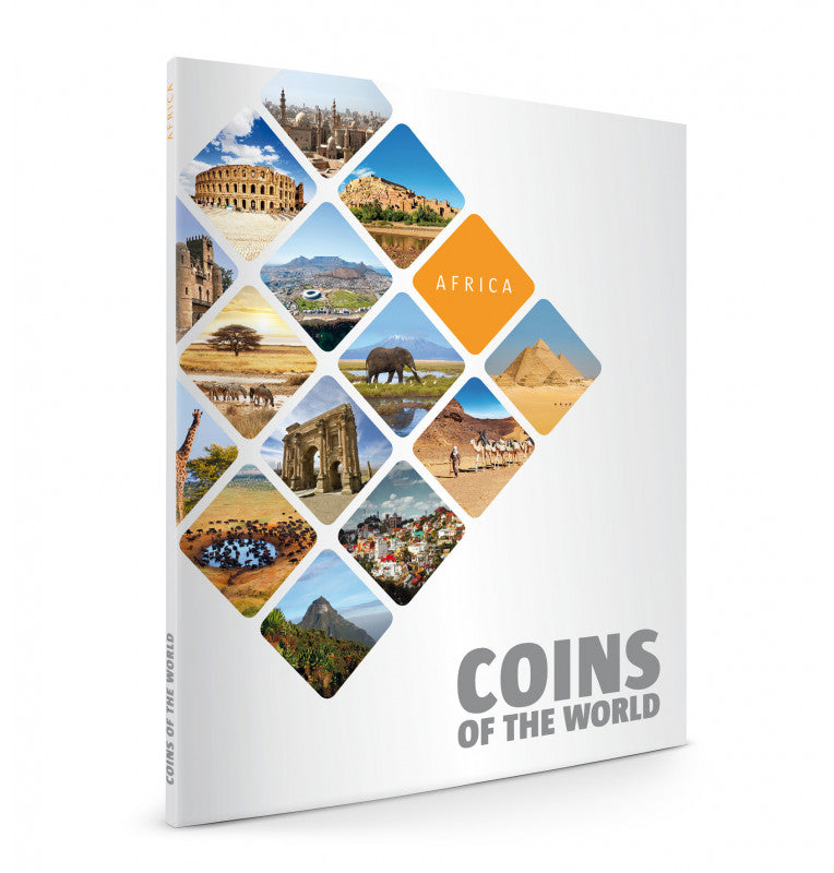 World coins complete folder collection maps 5 continents Year 1945-2016