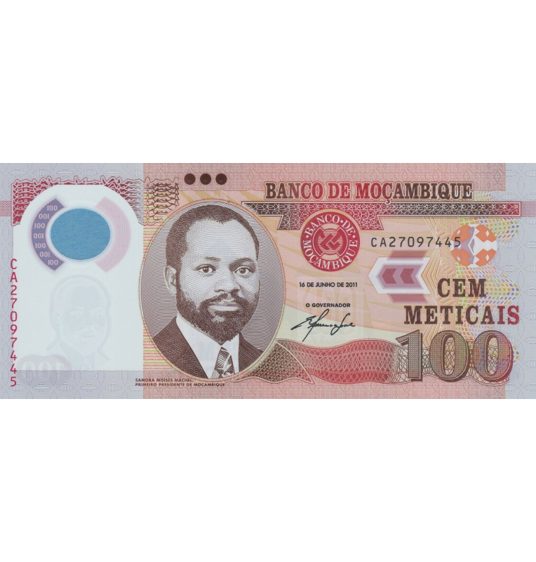 Mozambique 100 Meticales 2011 Pick 151a Polímero