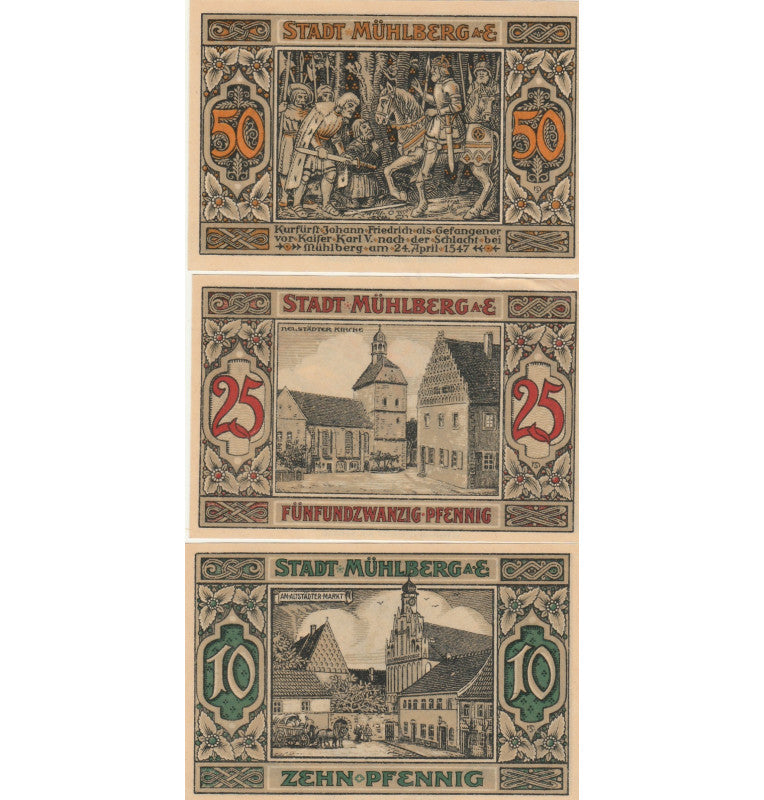Muhlberg Set 3 Notgelds