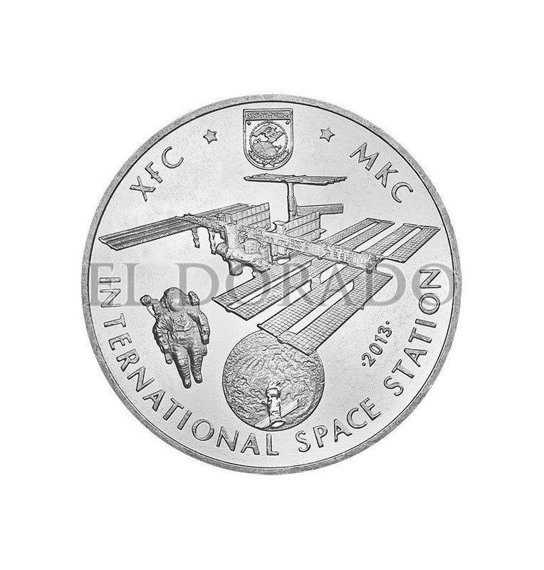 World panel from the ISS collection (1 banknote, 1 coin, 1 stamp) Year 2004-2013