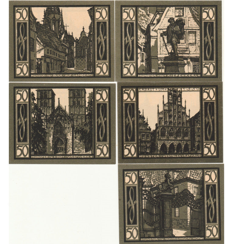 Munster Set 5 Notgelds