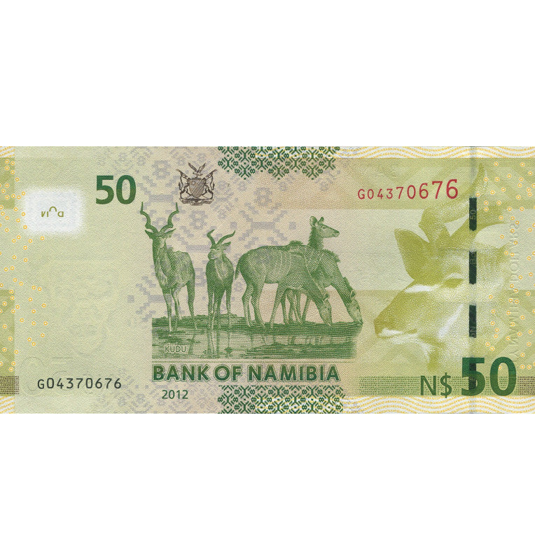 Namibia 50 Dollars 2012 Pick 13a