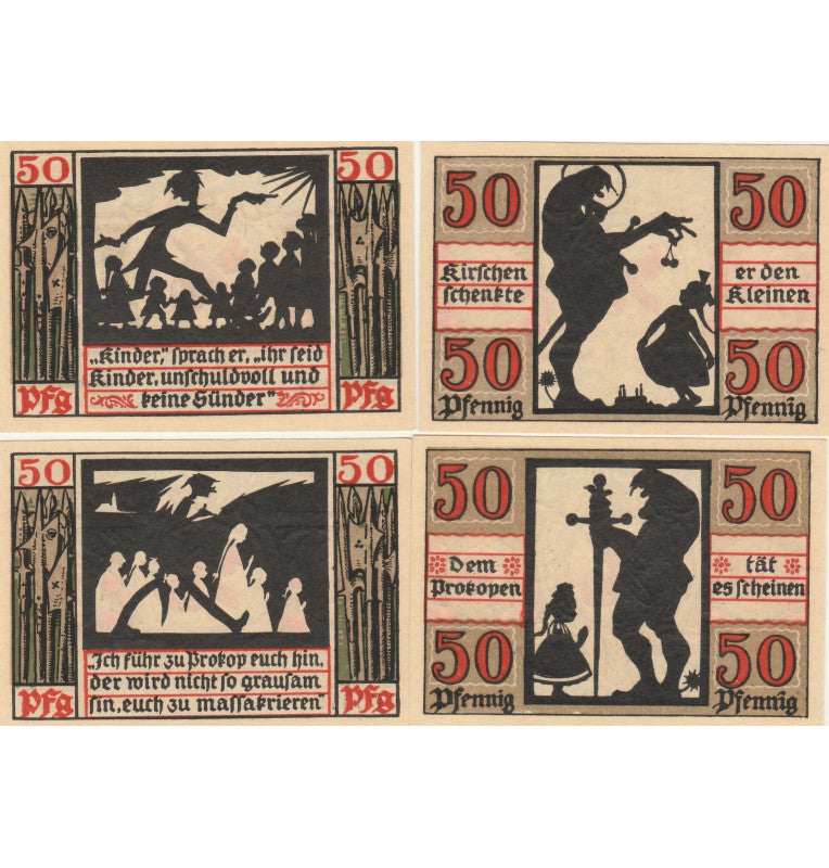 Naumburg set of 12 Notgelds