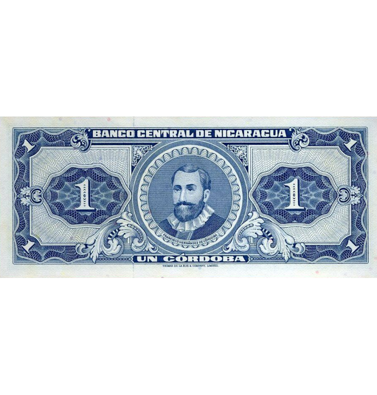 Nicaragua 1 Córdoba 1968 Pick 115 (Tiene manchas)