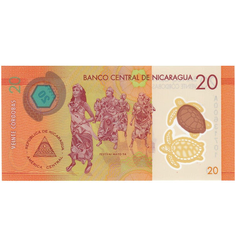 Nicaragua 20 Córdobas 2019 (Polímero)