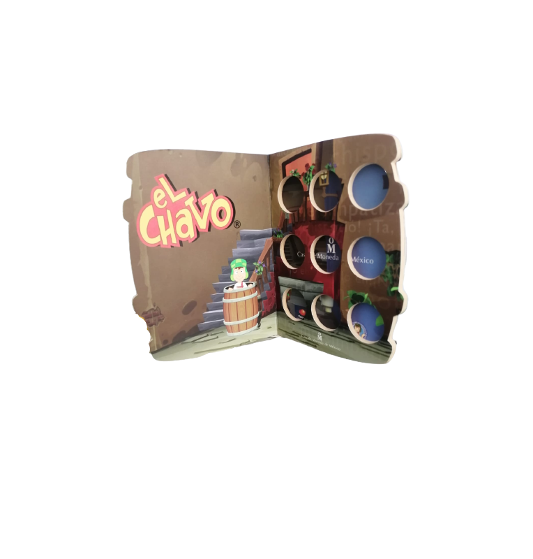 Nueve medallas alusivas a la serie animada El Chavo