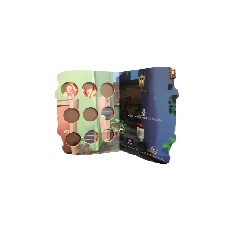 Nueve medallas alusivas a la serie animada El Chavo