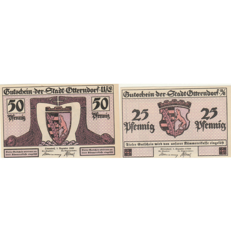Otterndorf  Set 2 Notgelds