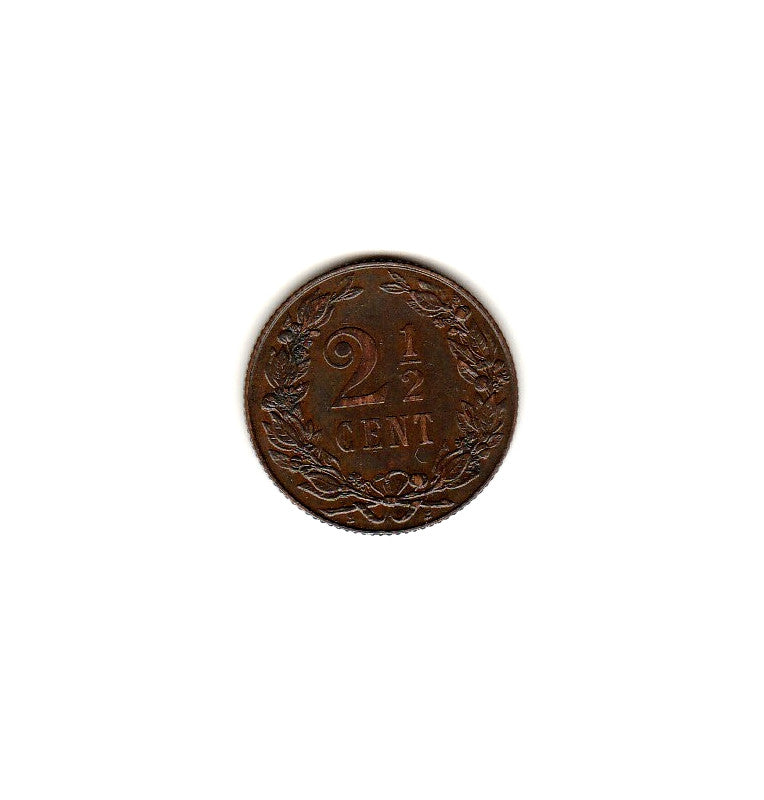 Países Bajos 2 1/2 Cents 1906 Km 134 NO UNC