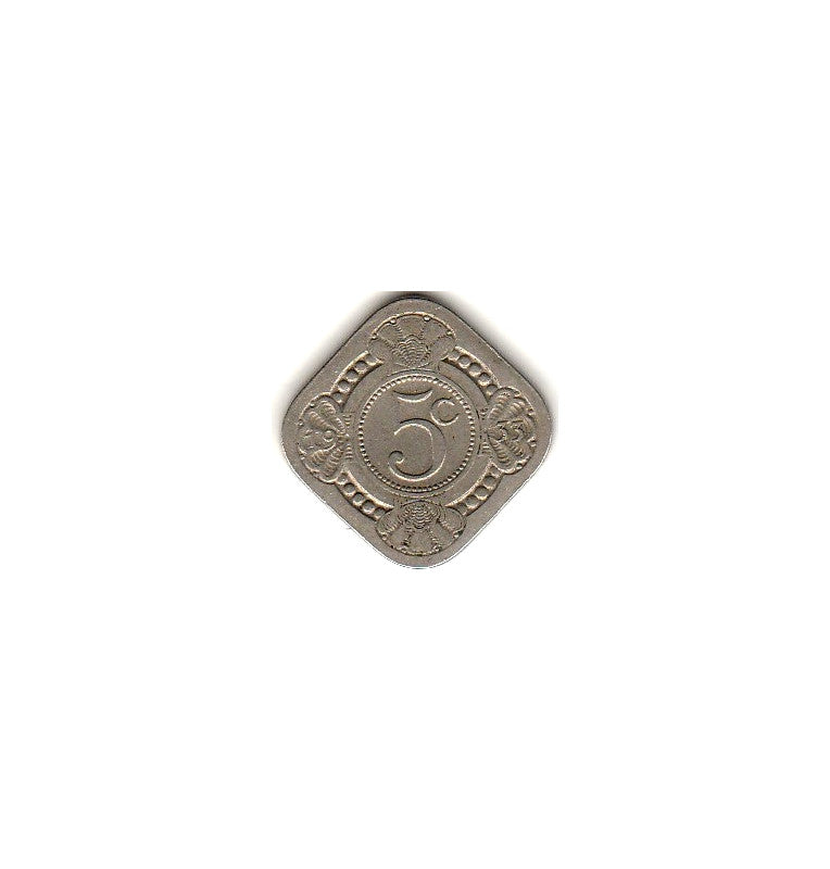 Países Bajos 5 Cents 1933 Km 153 (No UNC)