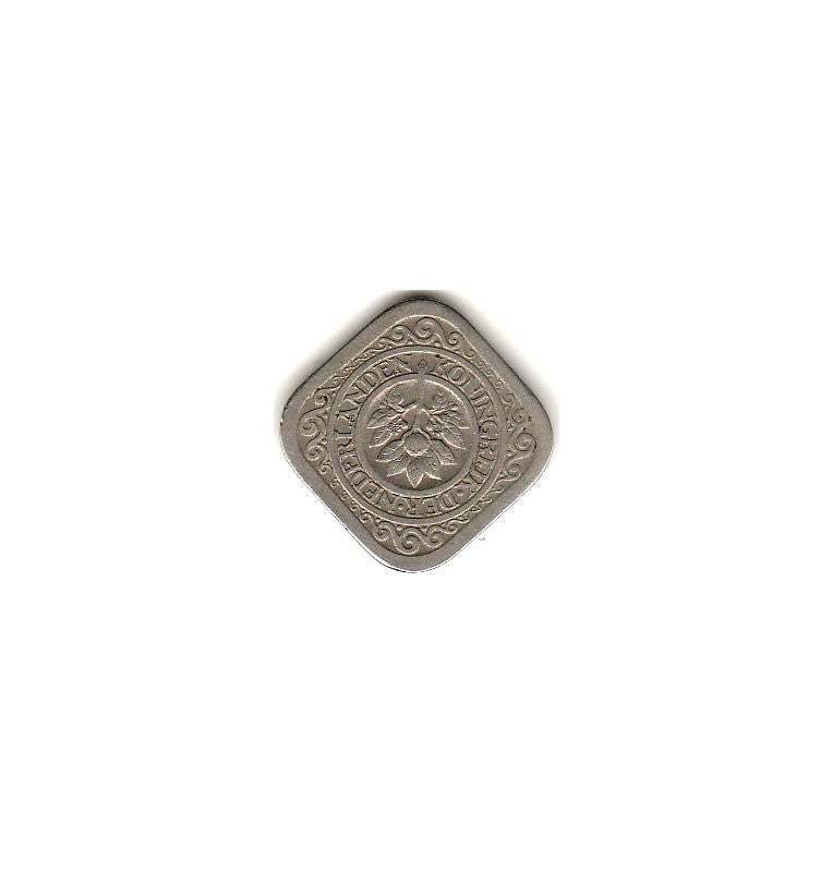 Países Bajos 5 Cents 1933 Km 153 (No UNC)