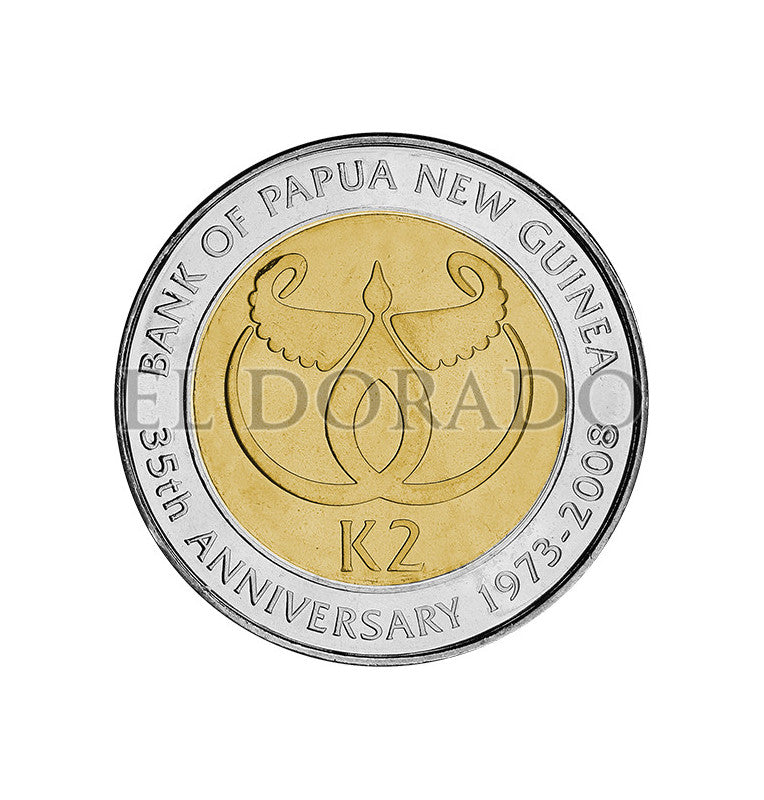 Papua New Guinea 2 Kina Year 2008 KM 51