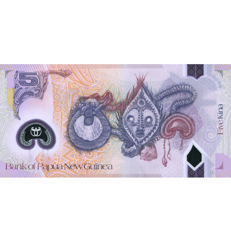 Papúa Nueva Guinea 5 Kina 2008 Pick 29a Polímero
