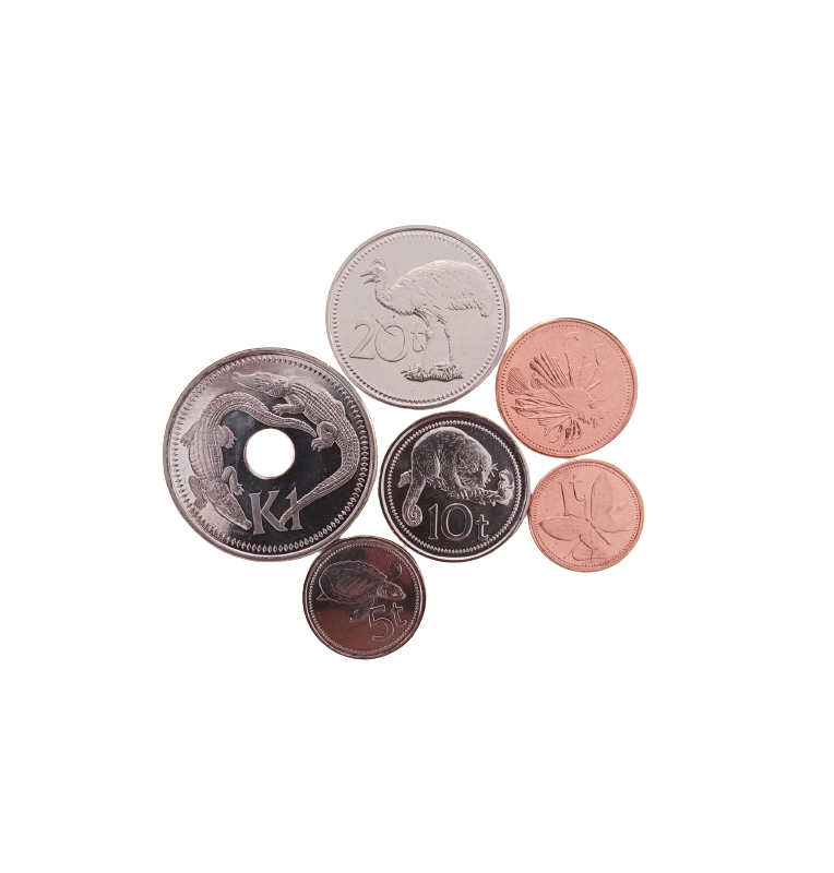 Papua New Guinea set of 6 coins