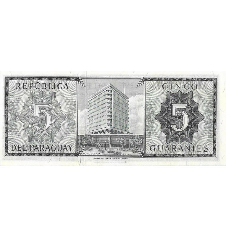 Paraguay 5 Guaraní 1963 ND Pick 195b