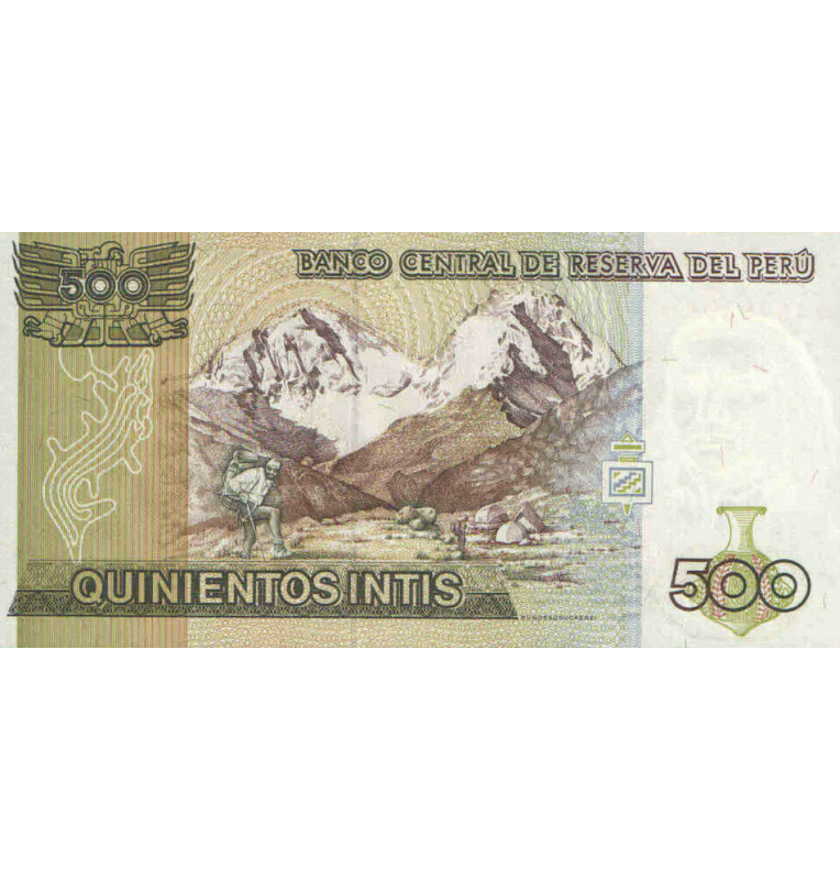 Perú 500 Intis 1987 Pick 134b (NO UNC)