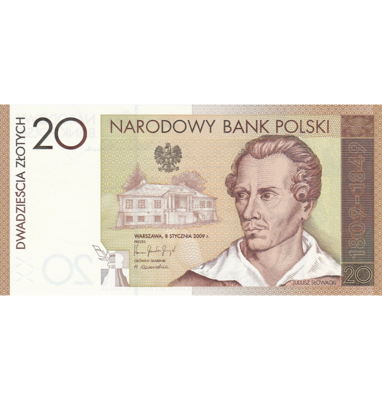 Poland 20 Zlotych 2009 Pick 180