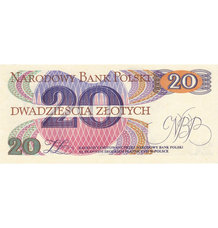 Polonia 20 zlotys 1982 Pick 149
