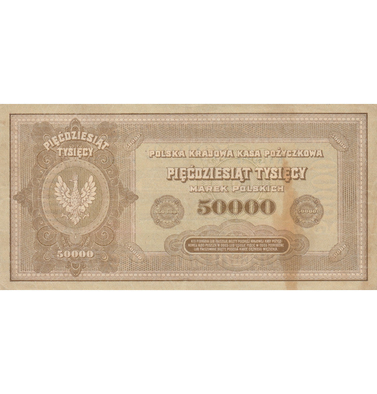 Polonia 50000 Merek 1922 Pick 33 NO UNC