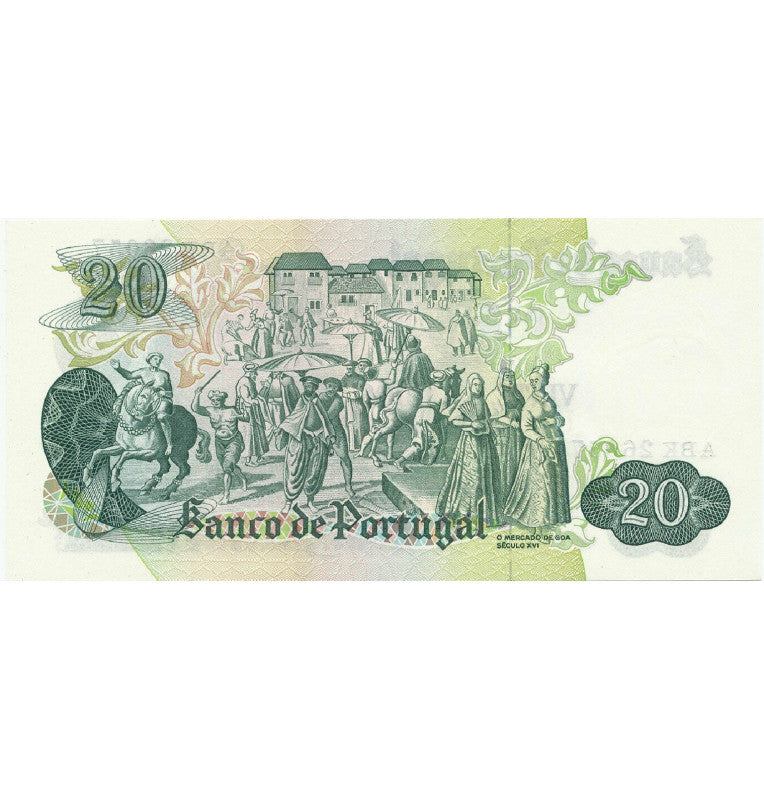 Portugal 20 Escudos 1971 Pick 173 NO UNC
