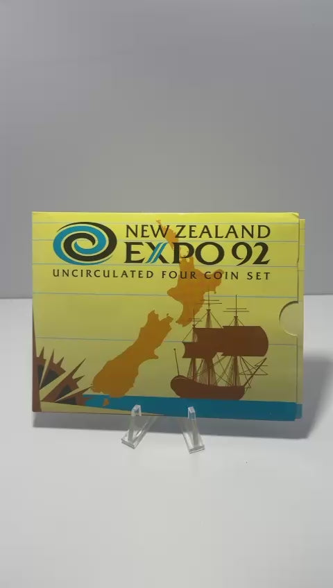 Set de Nueva Zelanda de 4 monedas conmemorativas  5 Dólares KM 83,84,85,86