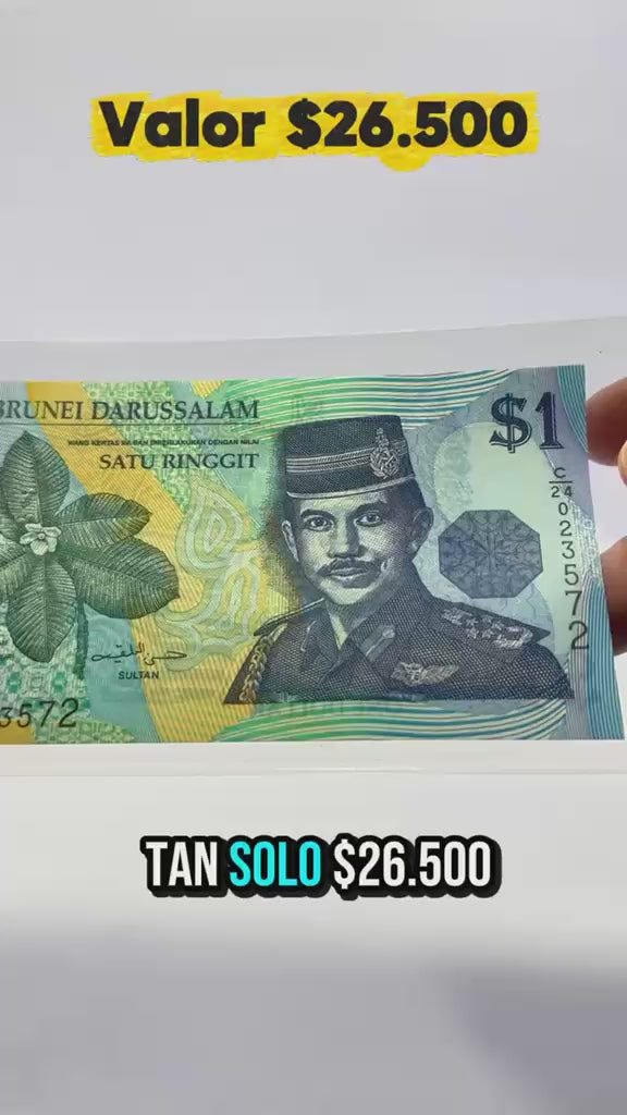 Brunéi 1 Ringgit 1996 Pick 22a Polímero