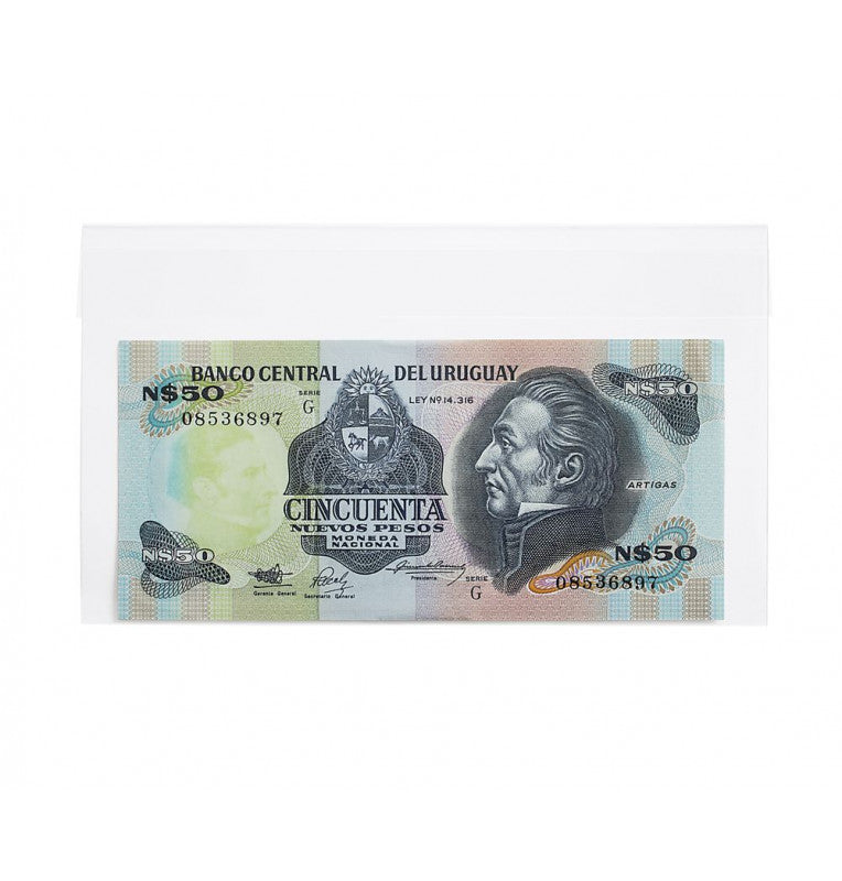 Kobra banknote protector 180 x 105 mm (pack of 50) – Colecciones El Dorado