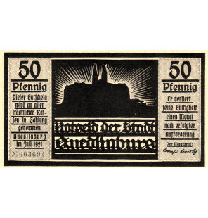 Quedlinburg Set 6 Notgelds 1921