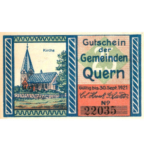Quern Set 7 Notgelds 1921