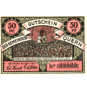 Quern Set 7 Notgelds 1921