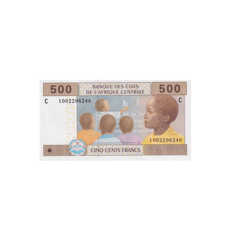 Republic of Chad 500 Francs 2002 Pick 606Ce