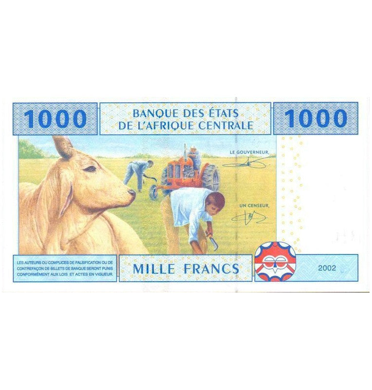 Republic of Congo 1000 Francs 2002 Pick 107Ta