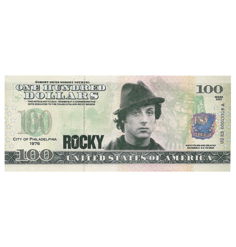 Estados Unidos de América 100 Dólares 2023 (Fantasía Rocky)