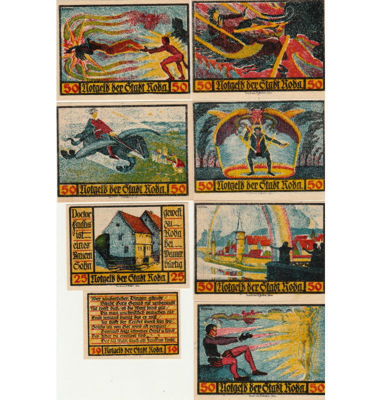 Roda set of 8 Notgelds