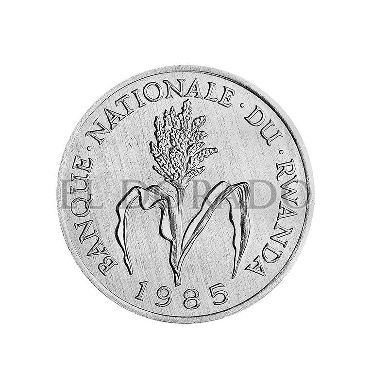 Ruanda 1 Franco 1985 KM 12