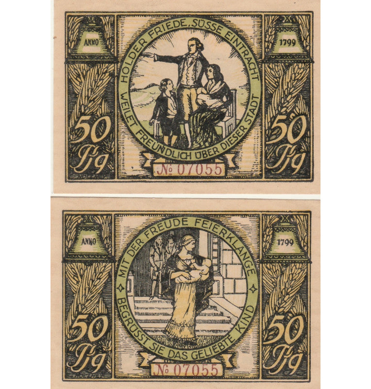 Rudolstadt Set 10 Notgelds