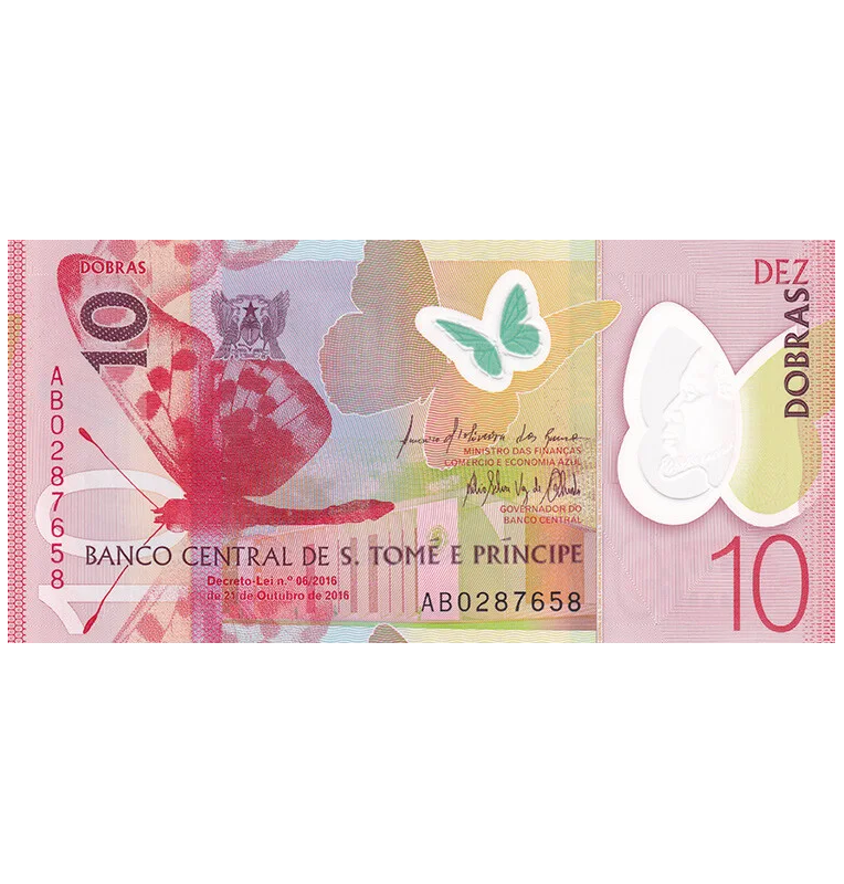 Sao Tome and Principe 10 Dobras 2016 Pick 71 Polymer