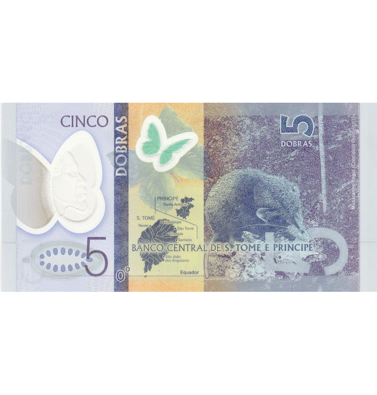 Sao Tome and Principe 5 Dobras 2016 Polymer