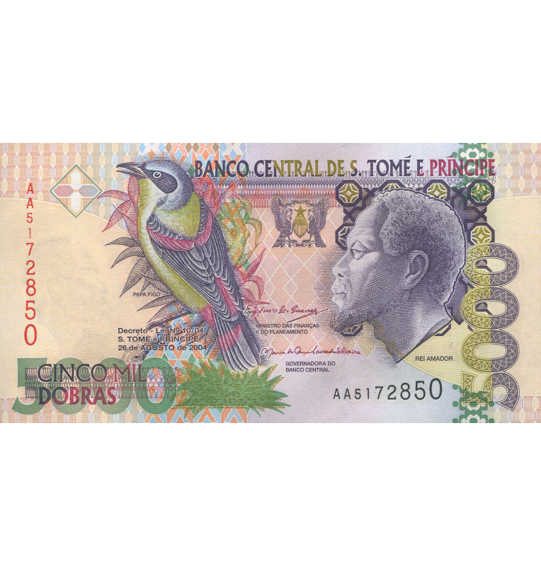 Sao Tome and Principe 5000 Dobras 2004 Pick 65c