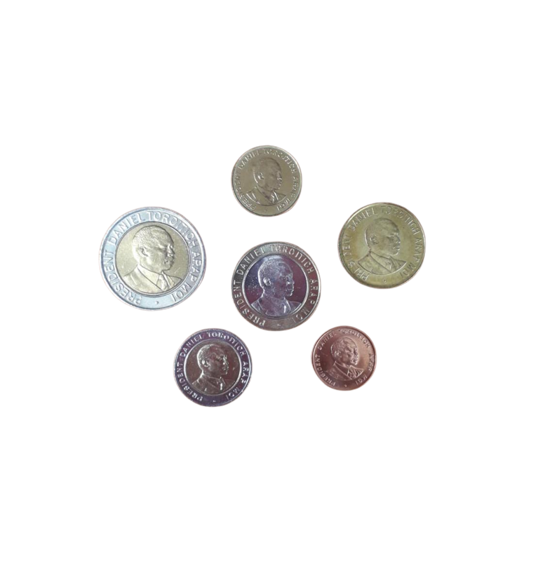 Kenya set 6 coins 10.50 Cents 1,5,10,20 Shillings 1994-1998 NO UNC