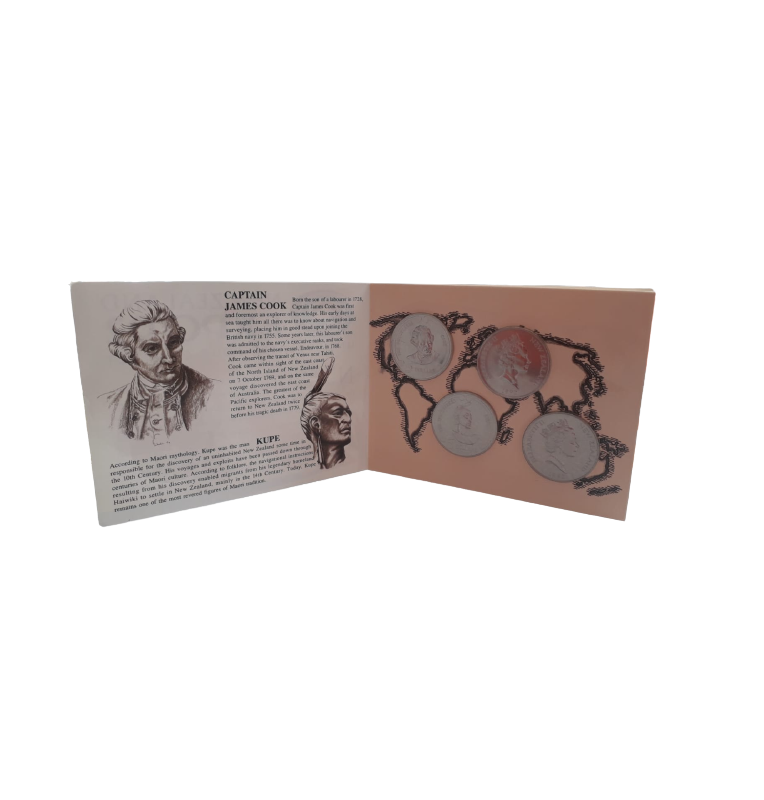 Set de Nueva Zelanda de 4 monedas conmemorativas  5 Dólares KM 83,84,85,86