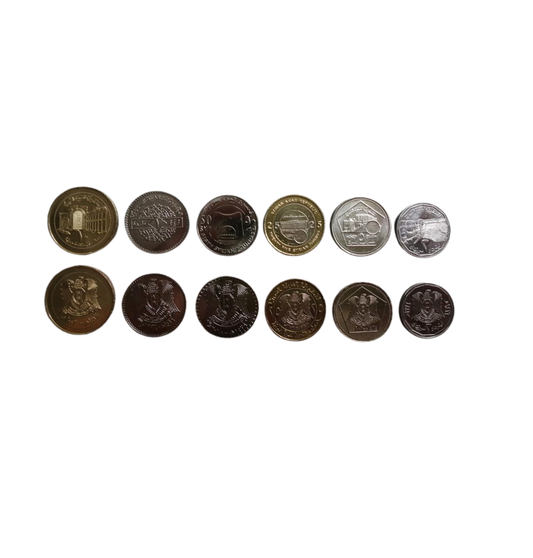 Syria set of 6 coins 1, 2, 5, 10, 25, 50 Pounds 1996-2018